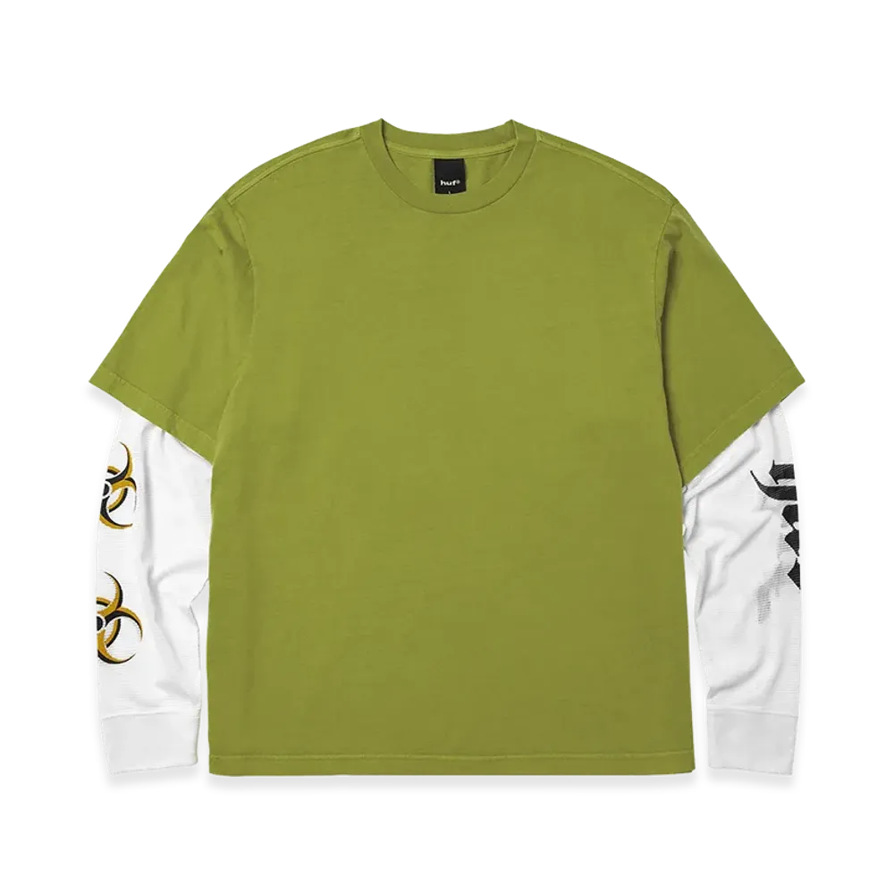 HUF Leon LS Double Layer Top "Acid Green"