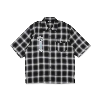 WIND AND SEA x Koichiro Takagi Plaid Shirt "Black White"