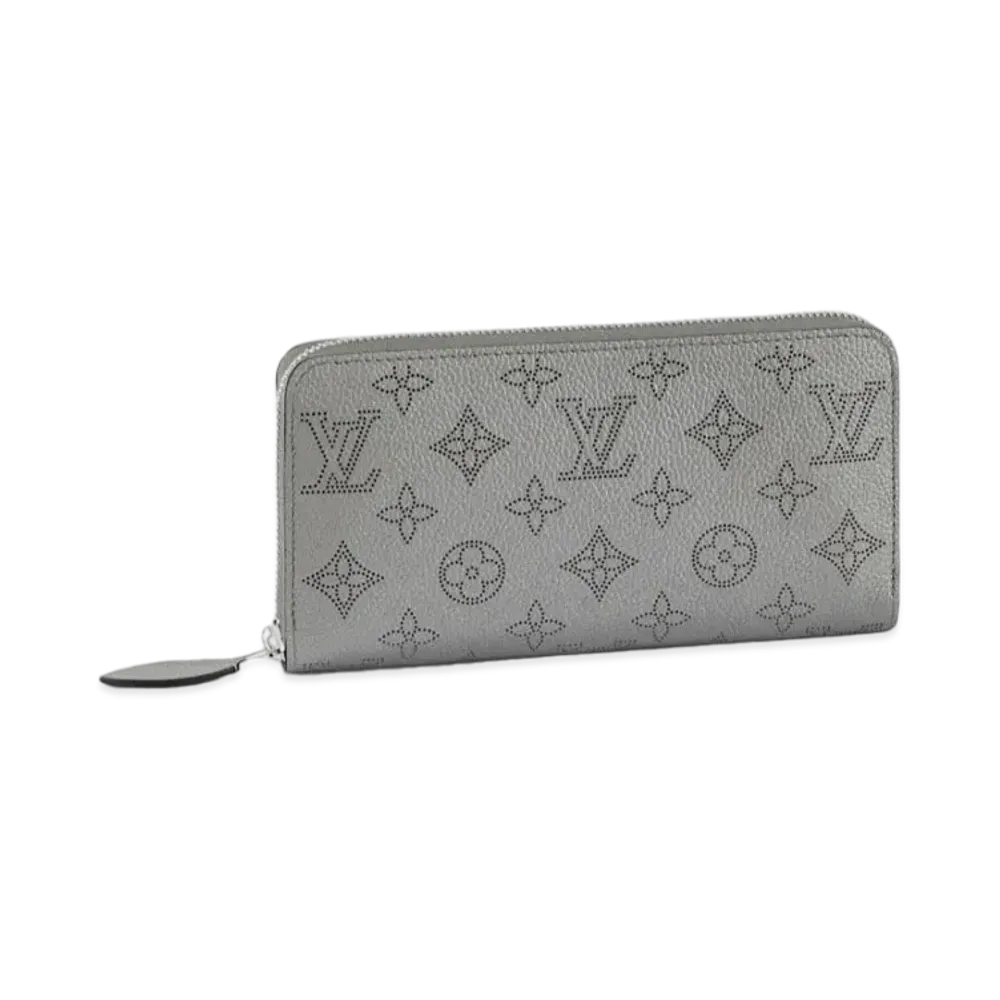 Louis Vuitton Zippy Wallet Monogram Mahina "Metallic Gray"