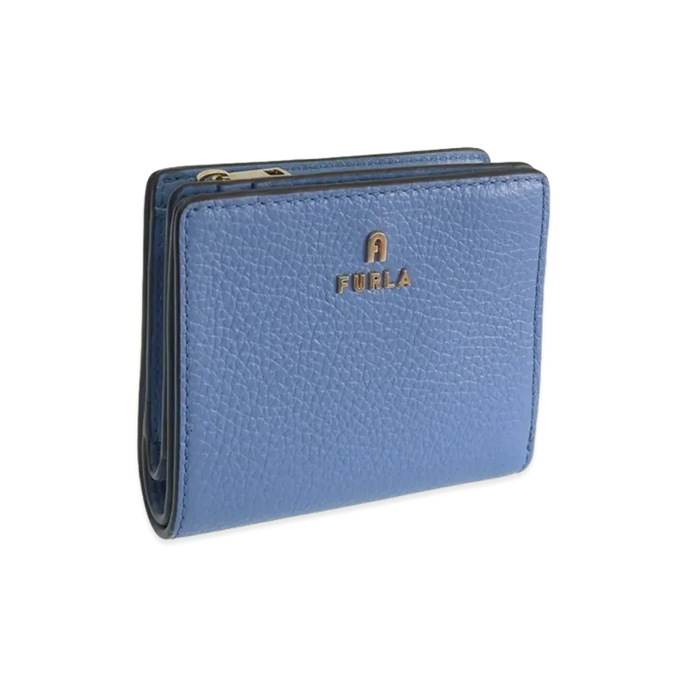 FURLA Camelia S Compact Wallet L Zip "Blue"