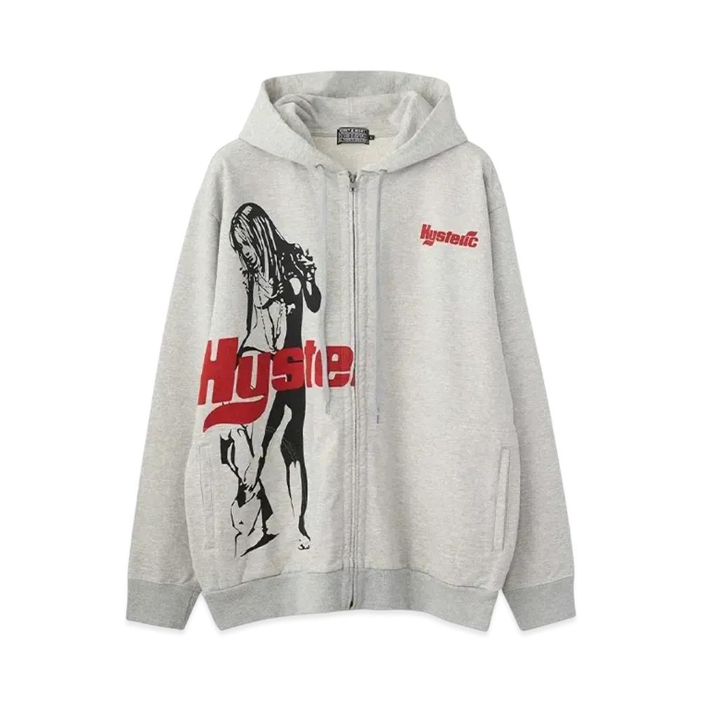 HYSTERIC GLAMOUR Hysteric Times Hoodie "Top Gray"