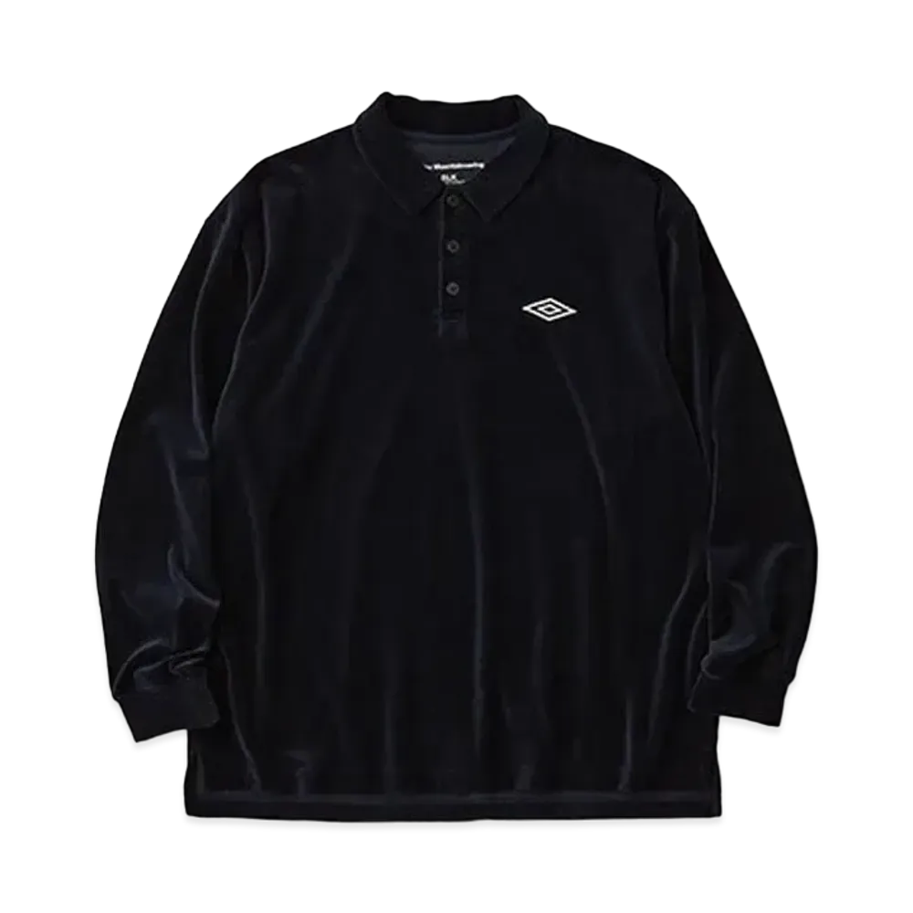 UMBRO x BLK White Mountaineering Velor Polo Shirt "Navy"