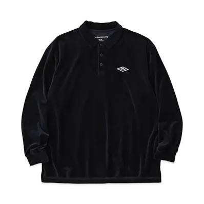 UMBRO x BLK White Mountaineering Velor Polo Shirt "Navy"
