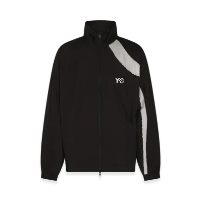 Y-3 Raw Edge 3 Stripes Nylon Shell Jacket "Black"