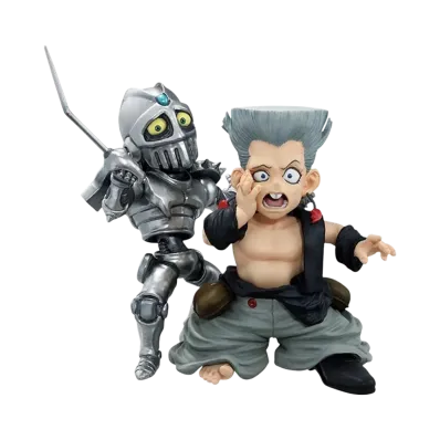 BANDAI "Ichiban Kuji" -JoJo's Bizarre Adventure Stardust Crusaders -STAND RUSH!-- F Prize Jean Pierre Polnareff & Silver Chariot (children) MASTERLISE