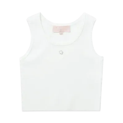 A BATHING APE Logo Knit Vest "White"