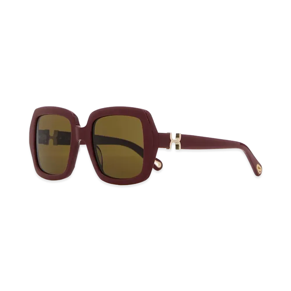 Chloe Women's Acetate Sunglasses "Burgundy"