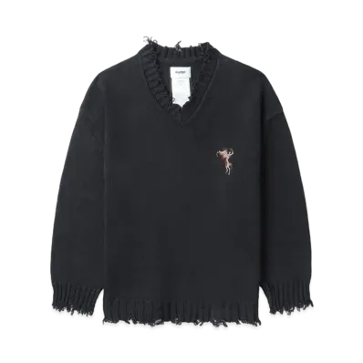 doublet V-neck Pullover "Black"