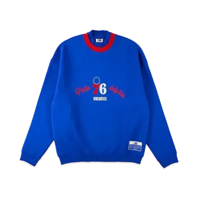 WIND AND SEA x NBA Double Neck Sweat Shirt "Philadelphia 76ers"