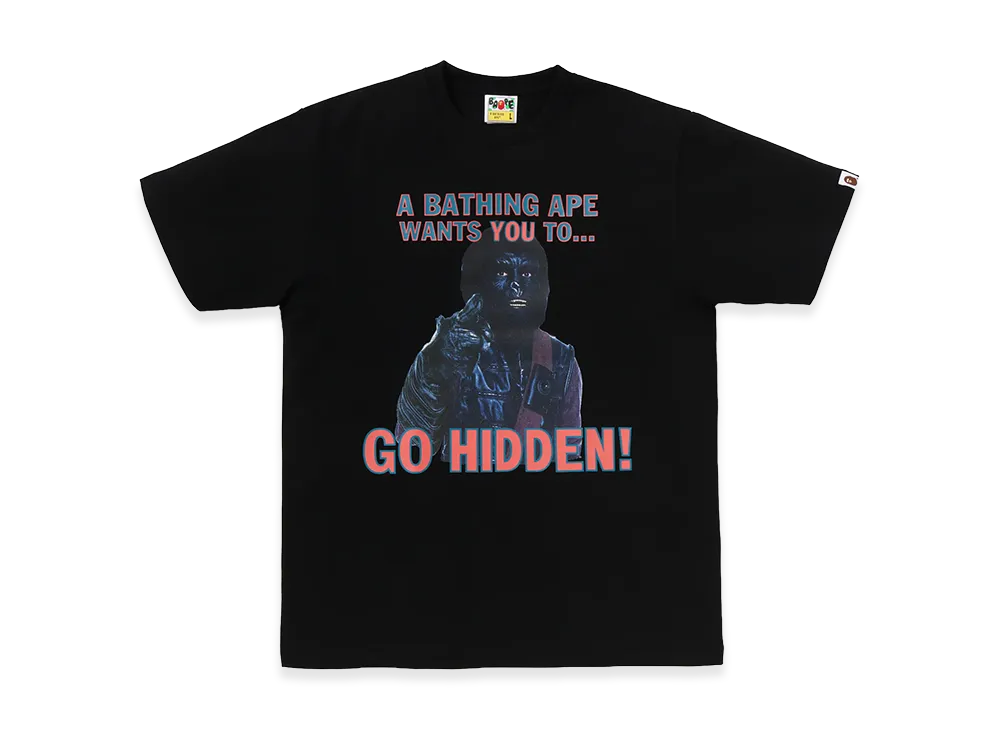 A BATHING APE x HIDDEN Go Hidden Tee "Black"