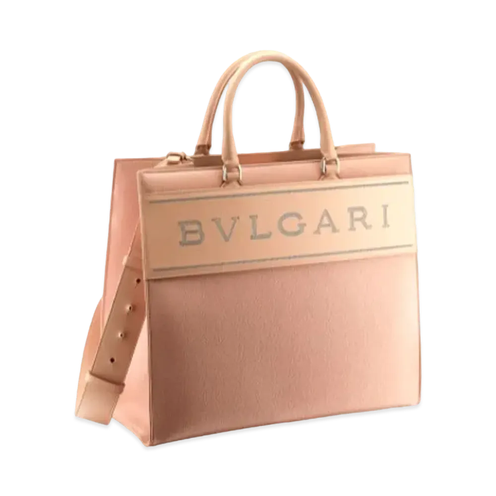 BVLGARI BVLGARI Logo Tote "Beige"