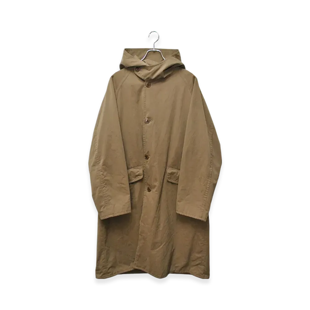 COMOLI Hooded Coat "Olive"