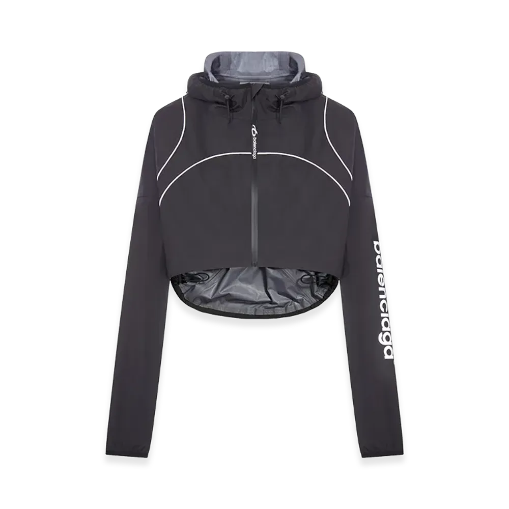 BALENCIAGA Women's Techwear Cropped Jacket "Black"
