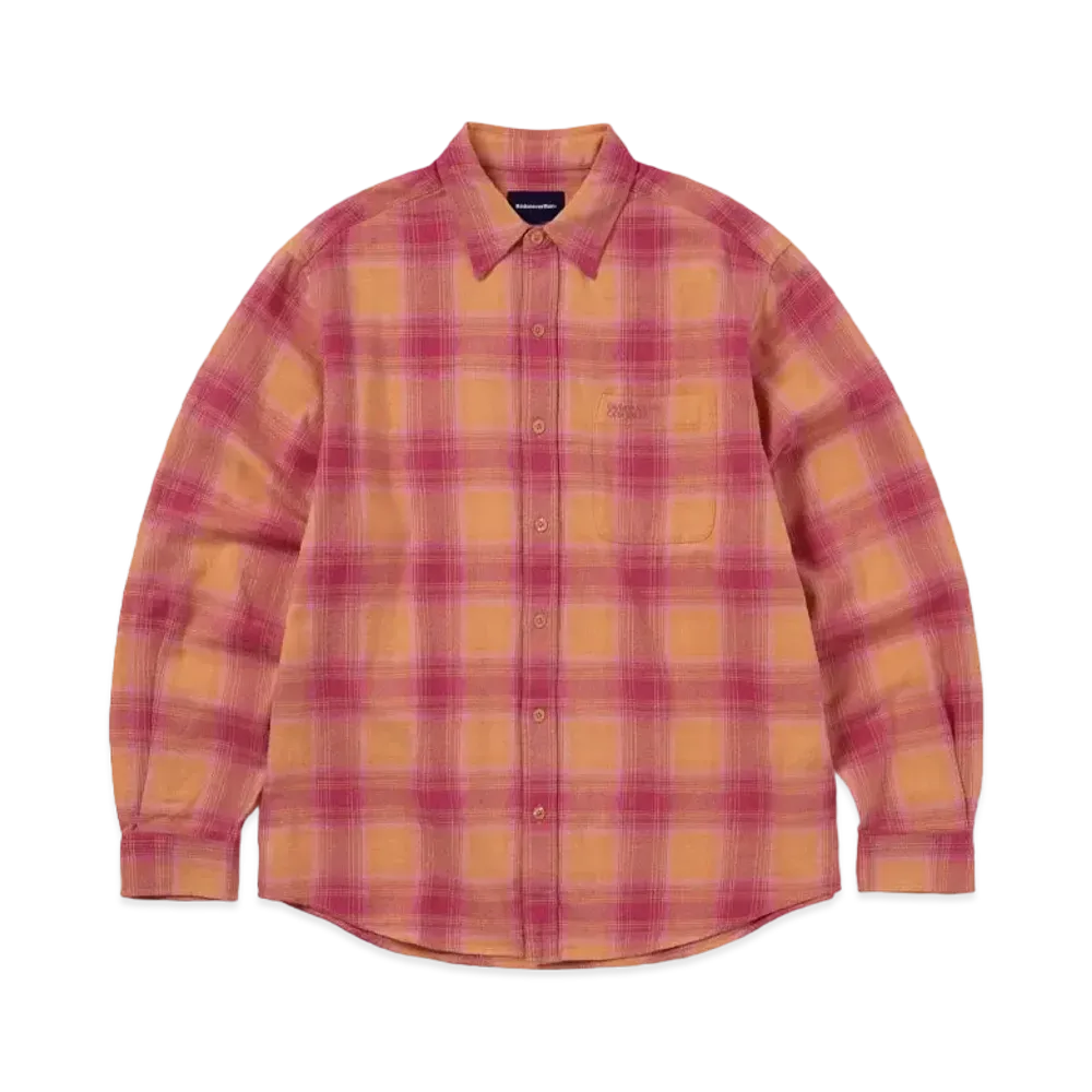 thisisneverthat Shadow Plaid Flannel Shirt "Pink"
