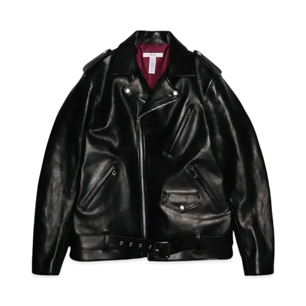 MASSES LEATHER JKT VINTAGE W "BLACK"