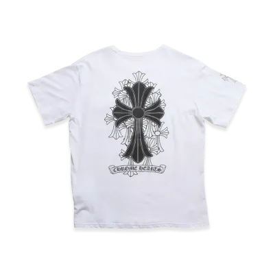 Chrome Hearts Cemetery Big Cross Scroll Label S/S T-Shirt "White"