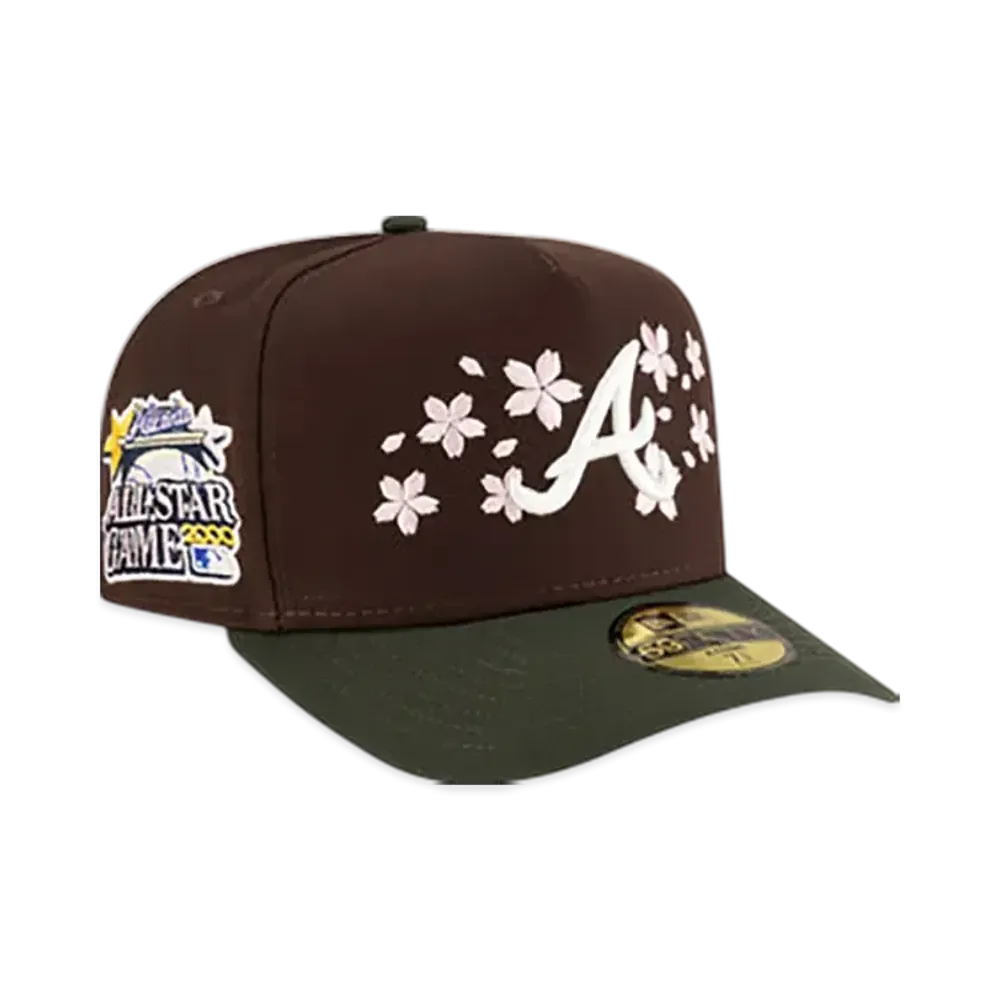 NEW ERA Just Caps Cherry Blossom 59Fifty A-Frame Fitted Atlanta Braves "Brown/Green"