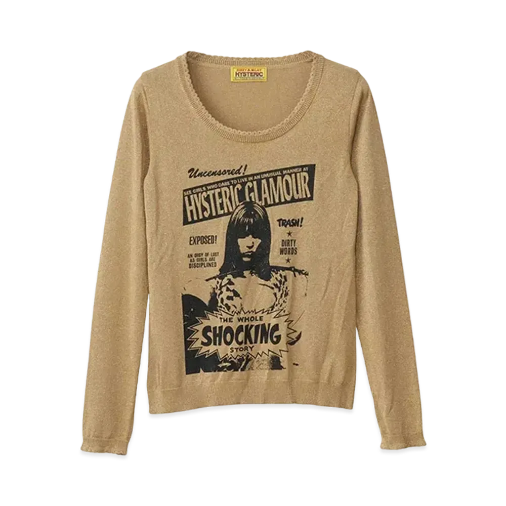 HYSTERIC GLAMOUR The Wole Shocking Pullover "Beige"