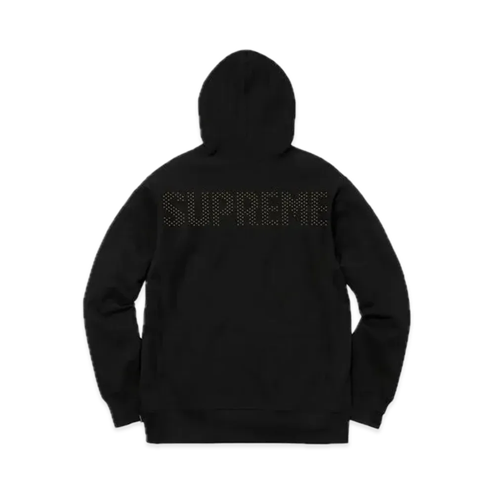 Supreme Studded Hooded Sweatshirt "Black"