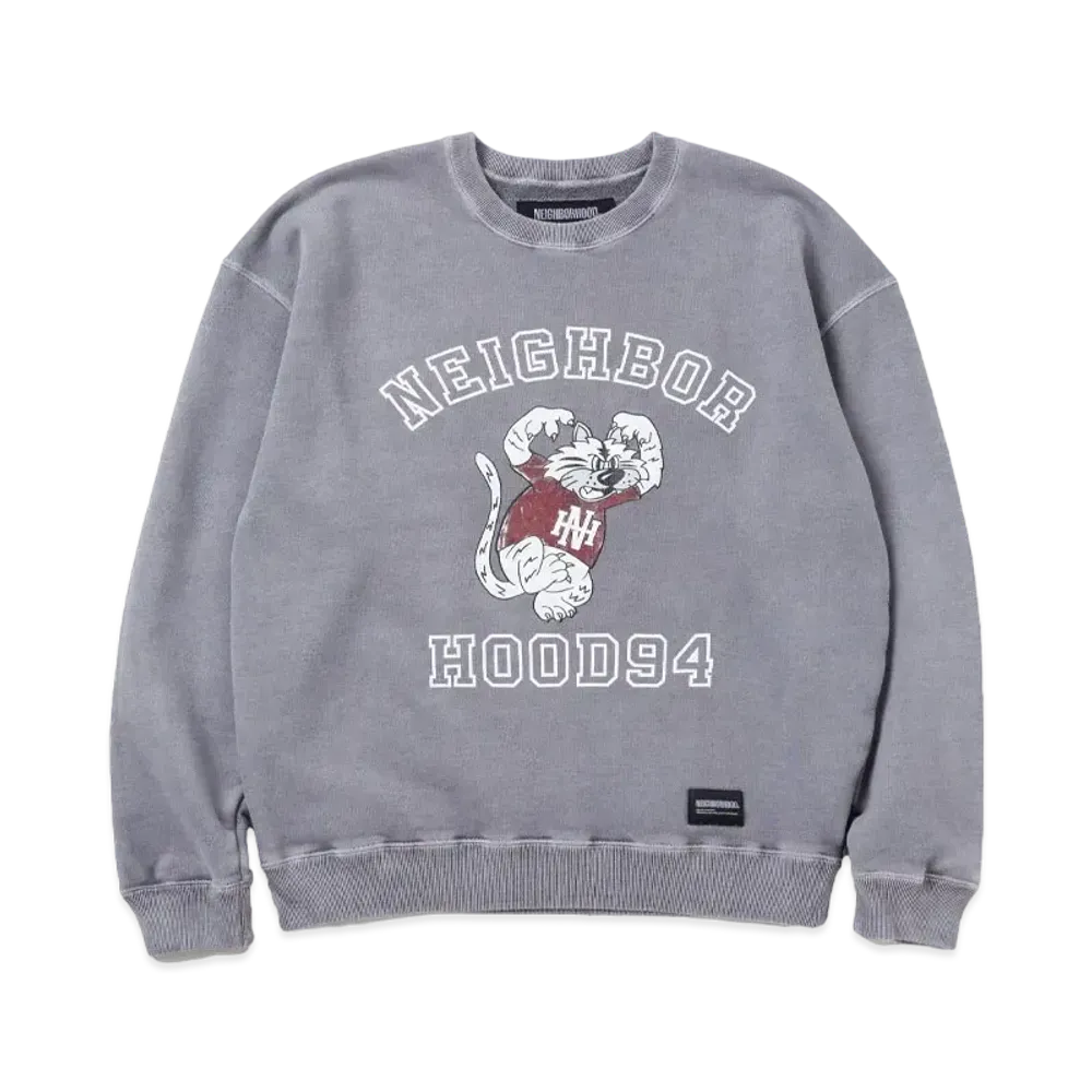 NEIGHBORHOOD Pigment Dyed Sweat Shirt LS "Gray"