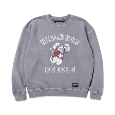 NEIGHBORHOOD Pigment Dyed Sweat Shirt LS "Gray"