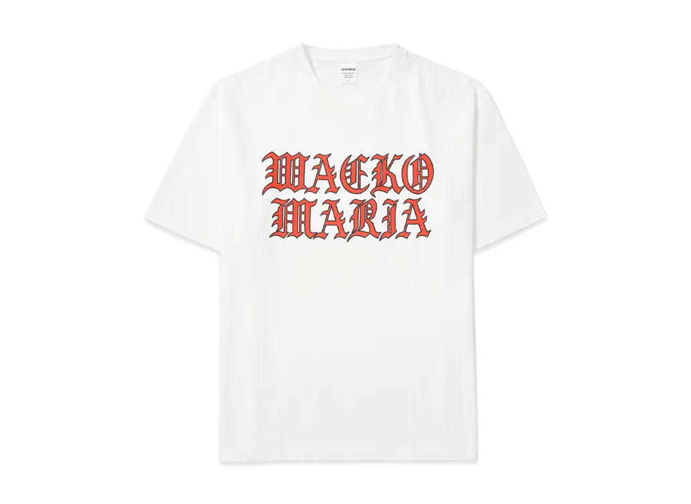 WACKO MARIA Washed Heavy Weight T-Shirt "White"