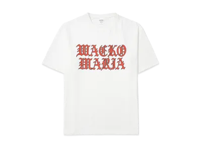 WACKO MARIA Washed Heavy Weight T-Shirt "White"