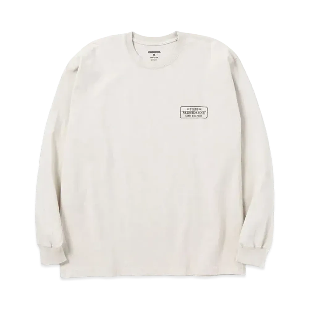 NEIGHBORHOOD NH-1 / C-TEE . LS "Beige"