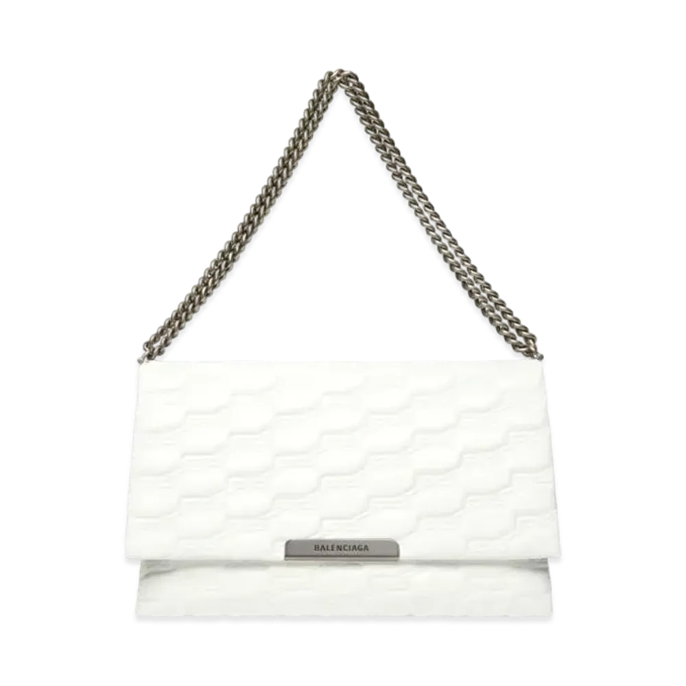 BALENCIAGA Triplet XL Bag BB Monogram "White"