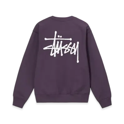 Stussy Basic Stussy Crew 2023 "Grape"