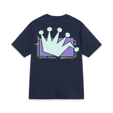 Stussy Lb Crown Tee "Navy"
