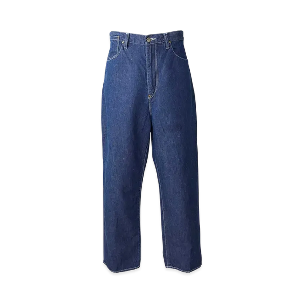 HYSTERIC GLAMOUR Denim Work Pants With Buckle "Light Indigo Blue"