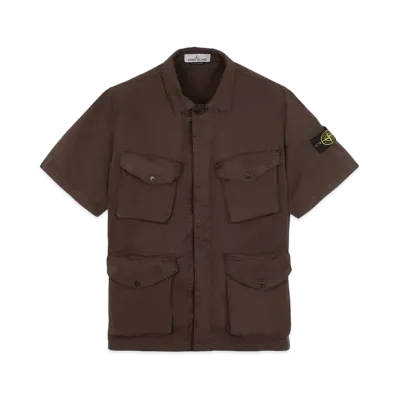 Stone Island 10210 STRETCH COTTON GABARDINE "Dark Brown"