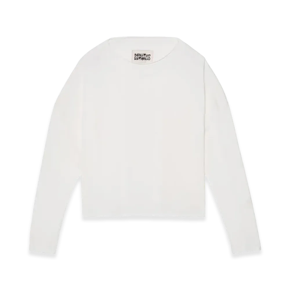 ZARA x Bad Bunny Benito Antonio Cropped Fit Long Sleeve Tee "Off White"
