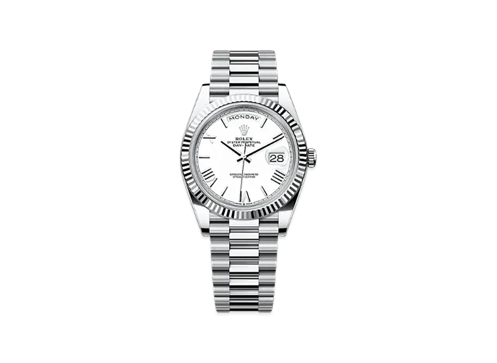 ROLEX Day-Date 40mm Platinum 228236 "White"