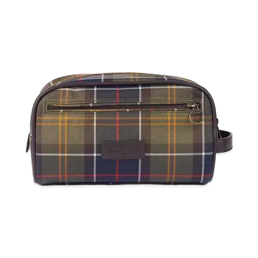 Barbour Tartan Wash Bag "Green"