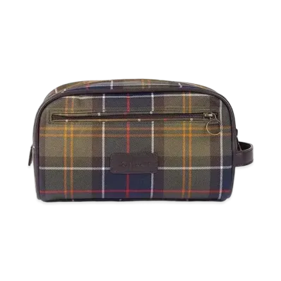 Barbour Tartan Wash Bag "Green"