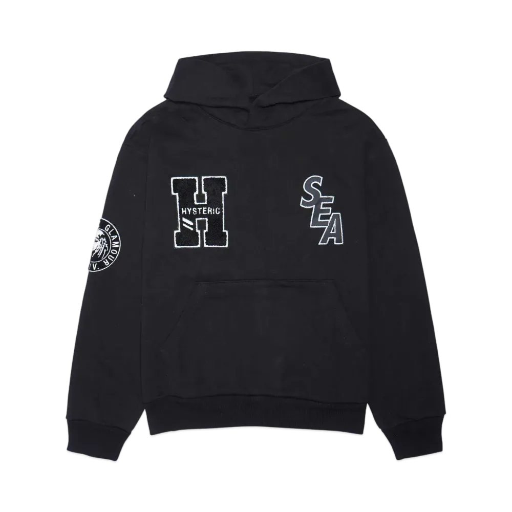 WIND AND SEA x HYSTERIC GLAMOUR Hoodie"Black"