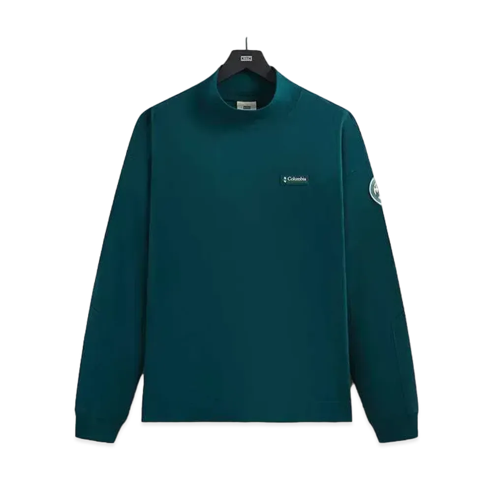 Kith x Columbia Mock Neck Long Sleeve "Midnight Teal"