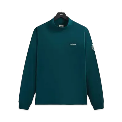 Kith x Columbia Mock Neck Long Sleeve "Midnight Teal"
