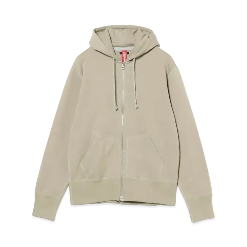 BEAMS JAPAN x LOOPWHEELER Hanging Fleece Full Zip Parka "Cement"