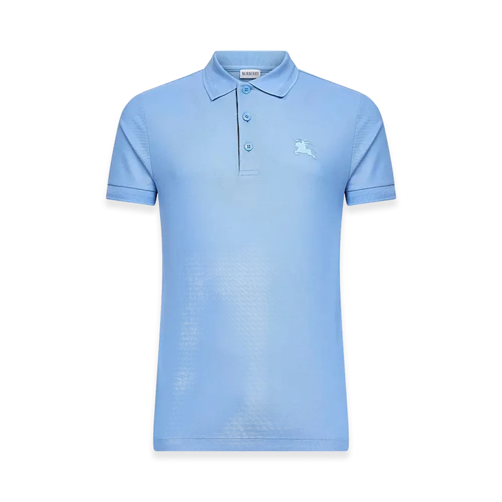Burberry Cerulean Piquet Polo Shirt "Blue"