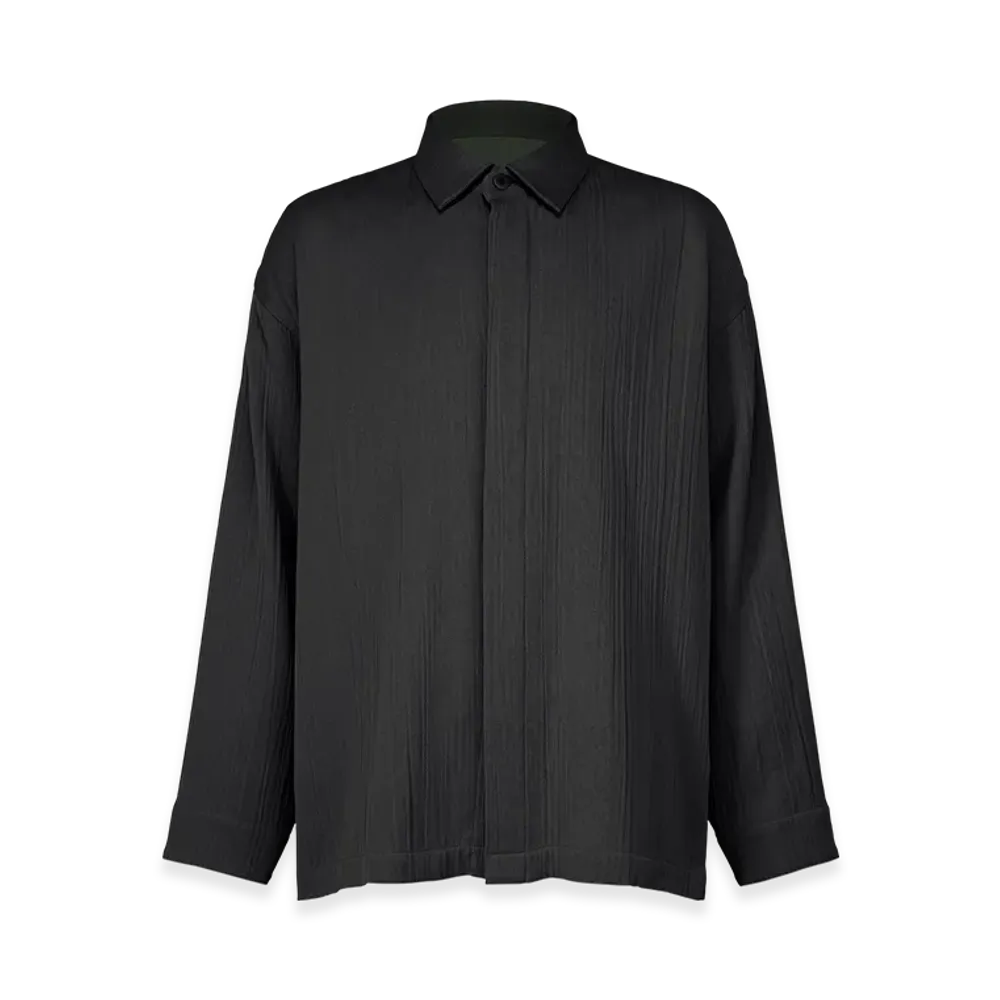 IM MEN Double Weave Crepe "Black"