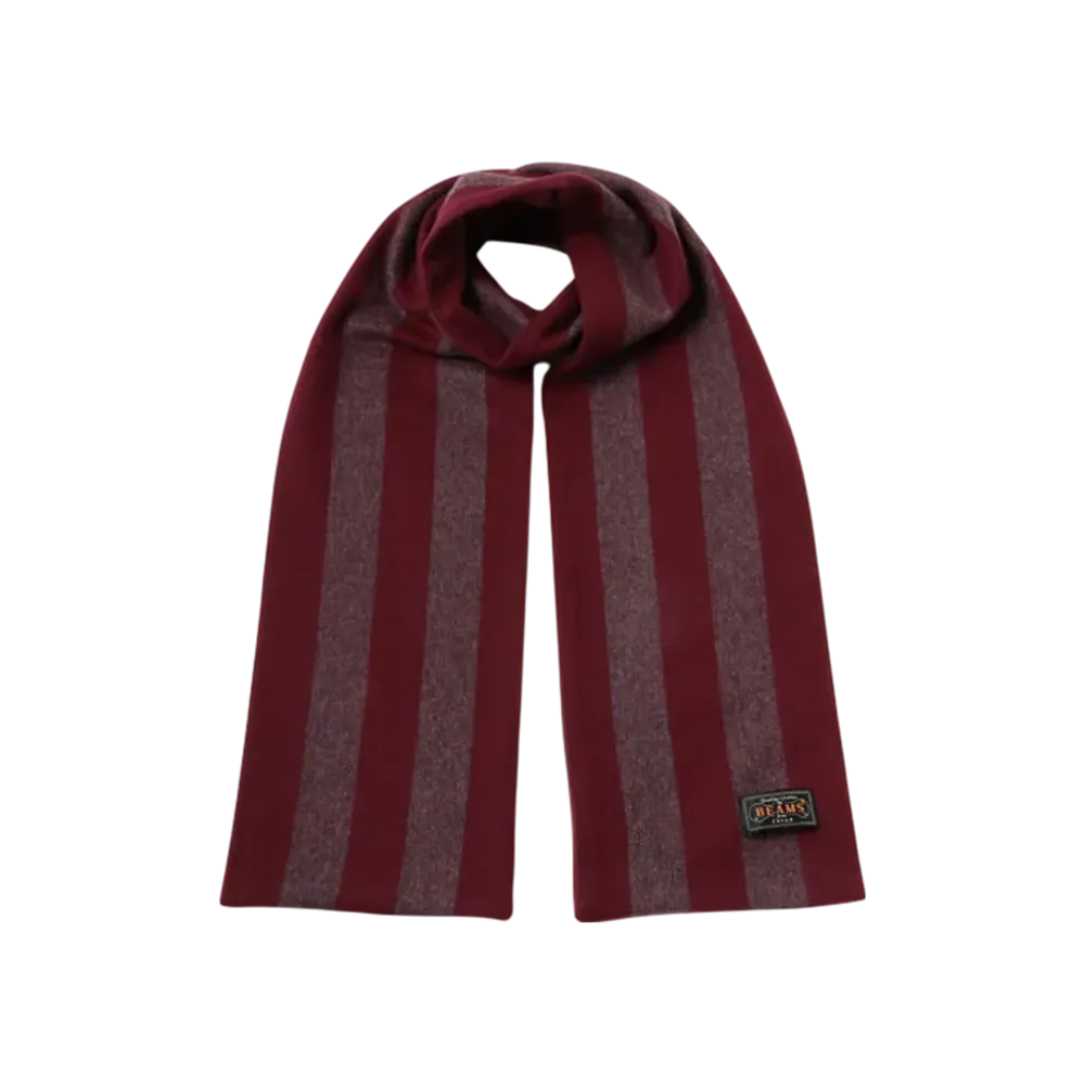BEAMS Cashmere School Scarf "Gray"