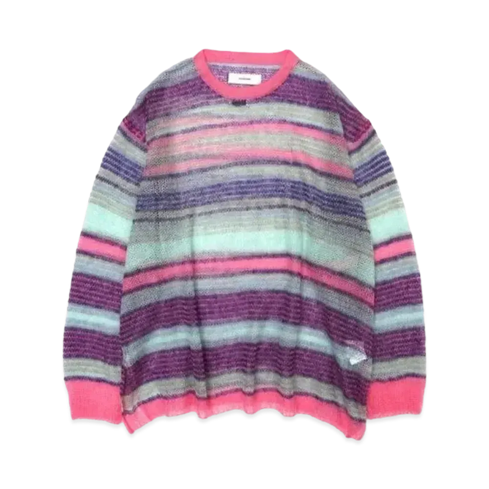 FACETASM Mohair Knit Long Sleeve "Pink"