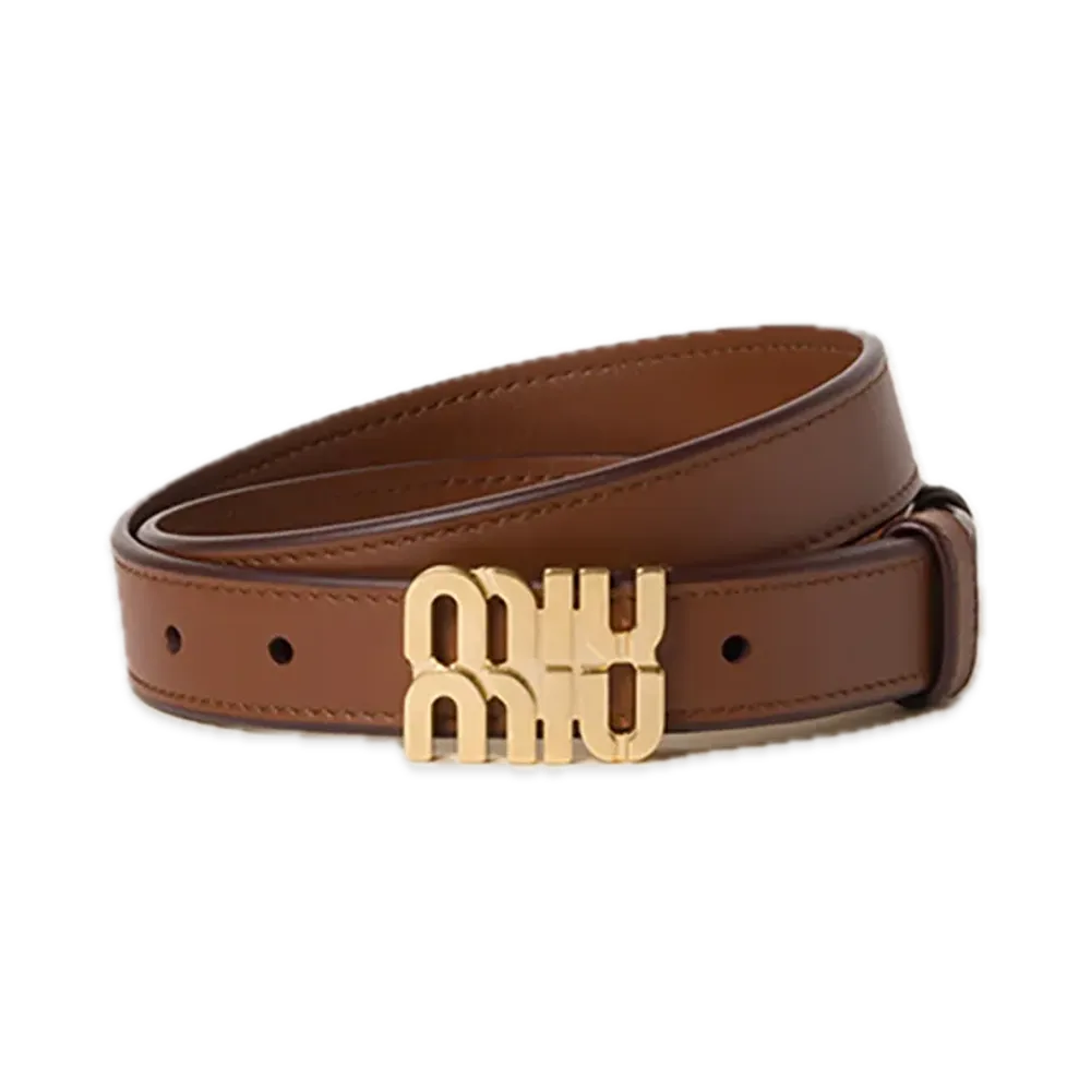 MIU MIU Leather Belt "Brown"
