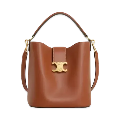 CELINE Medium Bucket Louise in Smooth Calfskin "Tan"