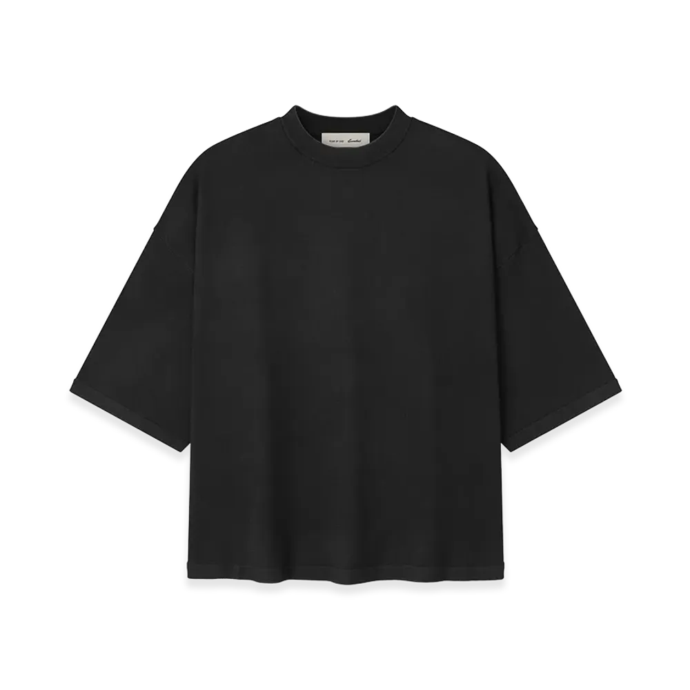 FEAR OF GOD ESSENTIALS Soft Knit Tee "Vintage Black"