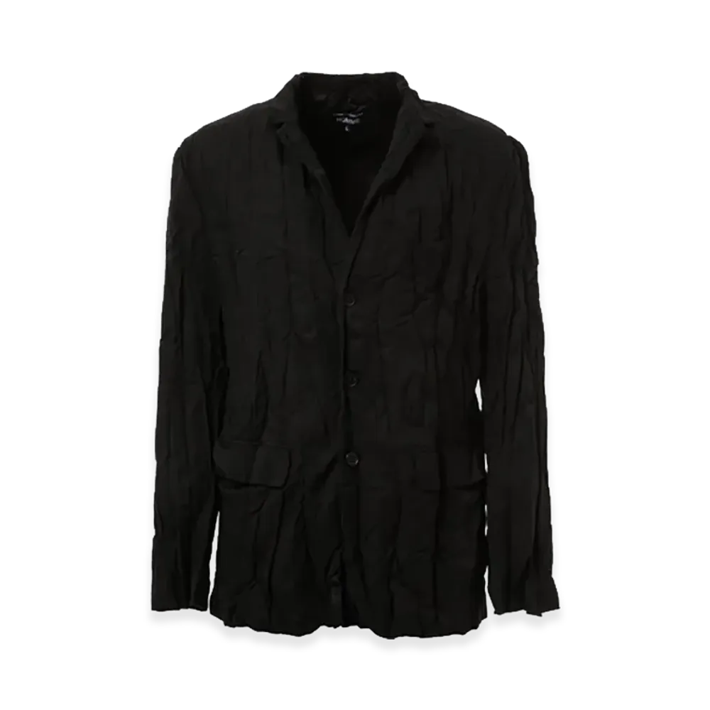 COMME des GARCONS HOMME Wool Polyester Twill Jacket "Black"