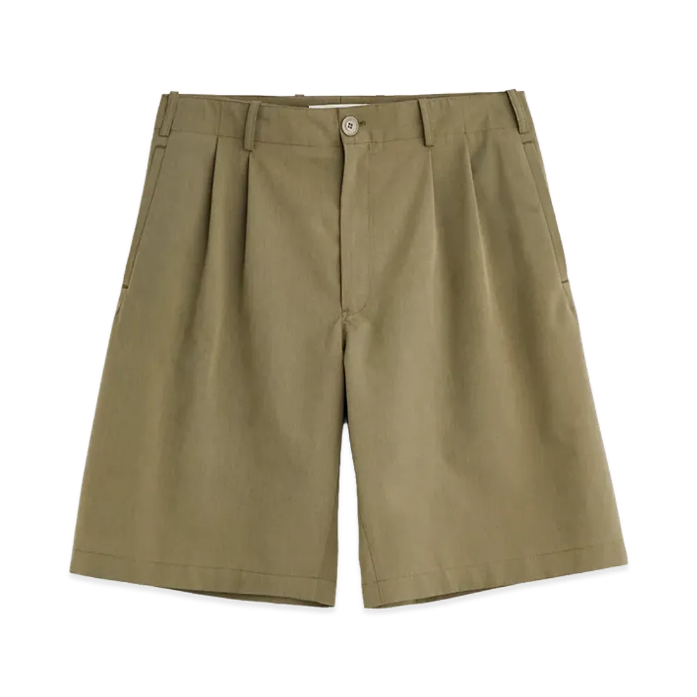 OUR LEGACY Ponte Shorts "Dry Leaf Balance Woolcot"